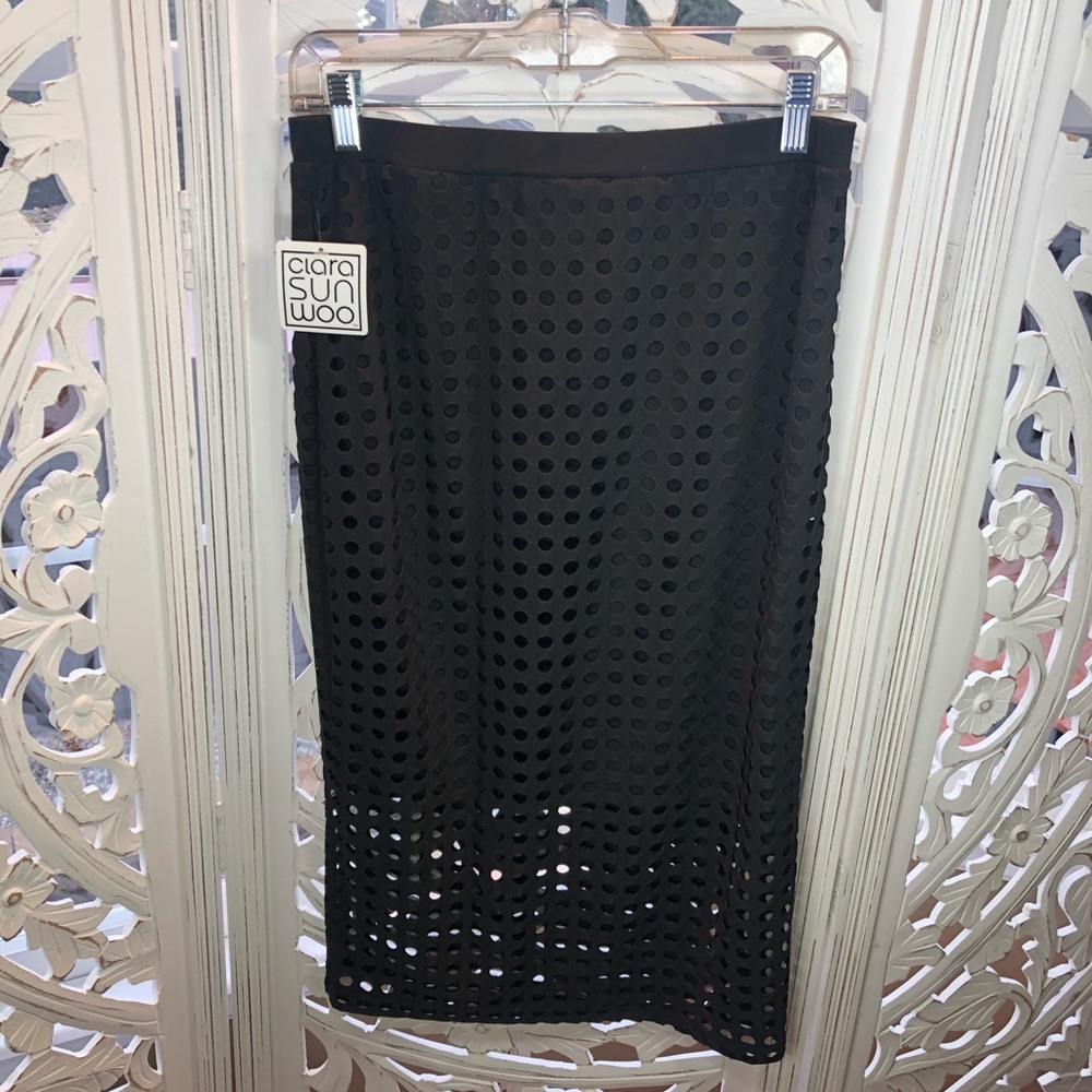 Clara Sunwoo black pencil skirt